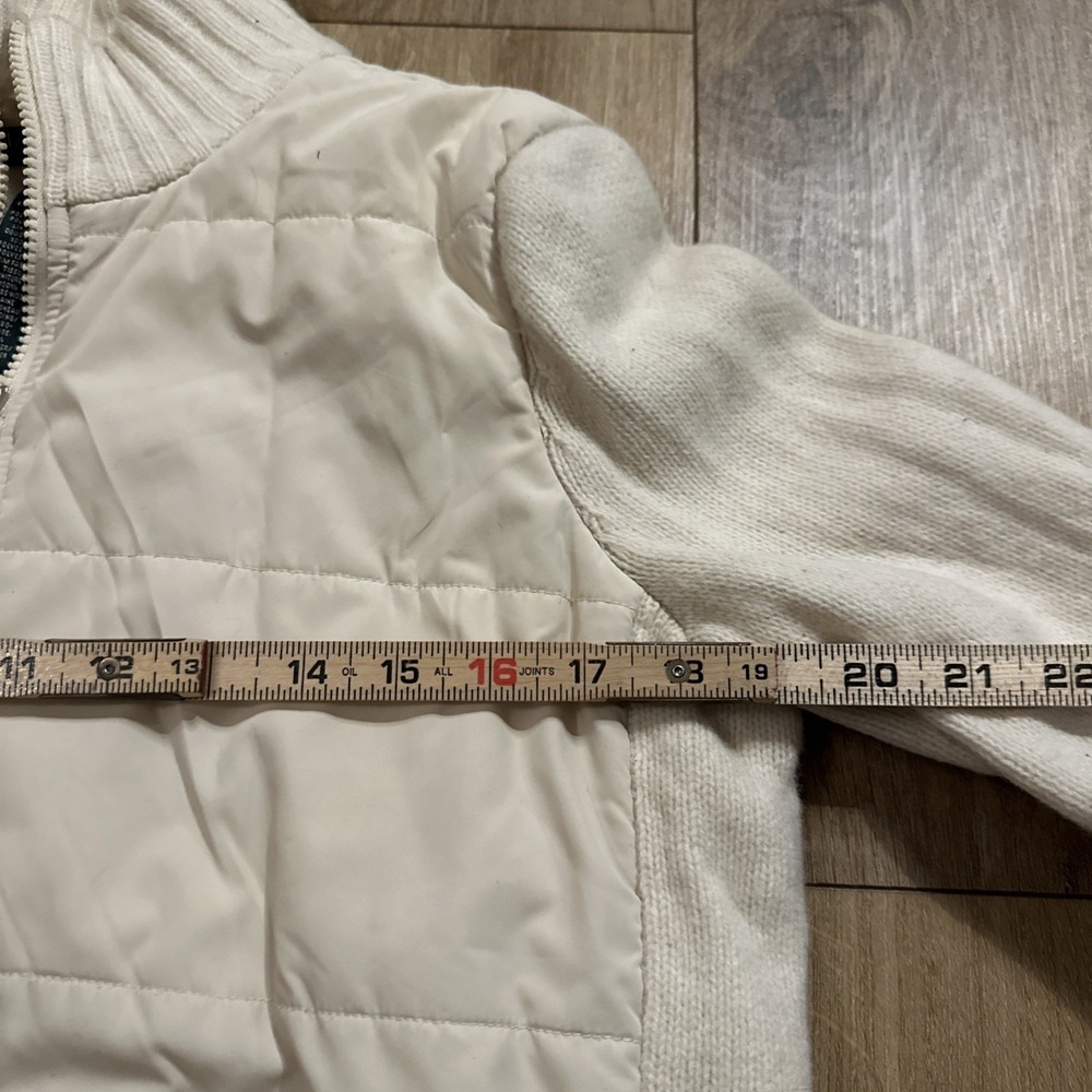 Lauren Ralph Lauren Women's Full Zip Jacket Lambs Wool Sleeves/Trim Designer M - Picture 7 of 10